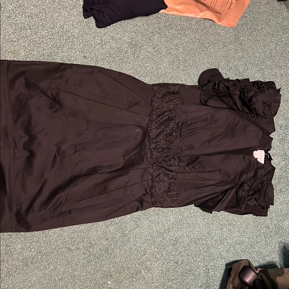Elegant Black Ruffle Dress